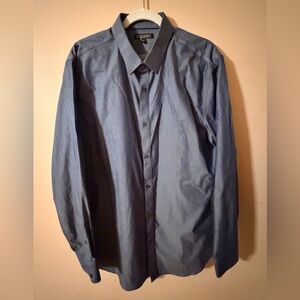 Banana Republic Dark Gray Casual Button-Down Shirt